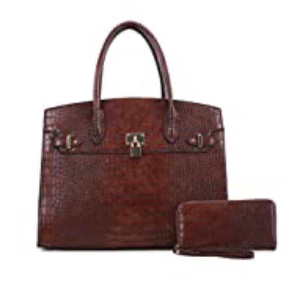 Complete  Brown Set(Handbag/Wallet) NWT. - Picture 2 of 13